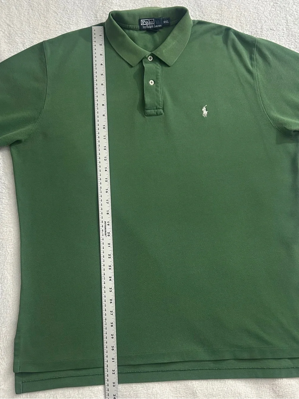 Polo Ralph Lauren Men’s Sz XXL Green Short Sleeve Polo w/ White Pony Logo
